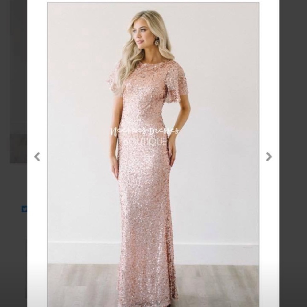 Rose gold dress